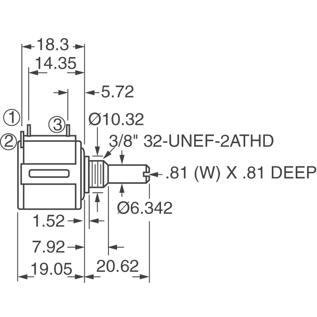 3540S-1-502L Bourns Inc.  Rotary Potentiometers Rheostats